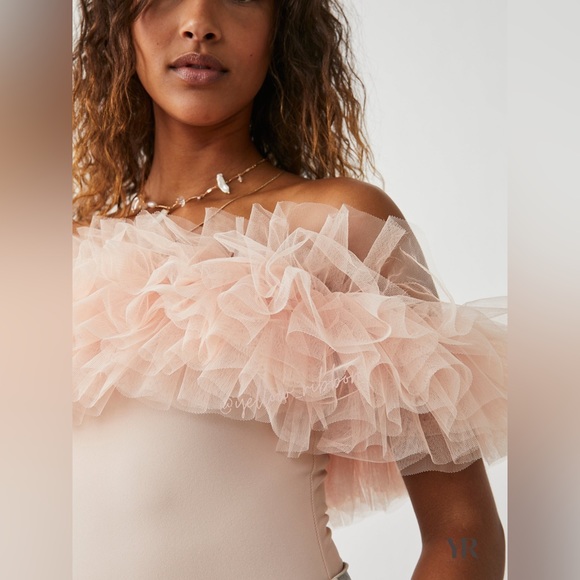 NEW FREE PEOPLE Big Love Bodysuit | Dusty Pink - Picture 6 of 9